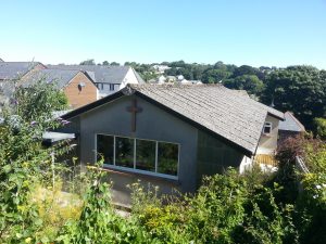 The old roof - ripe for replacement and solar panels